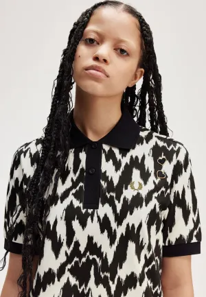 Fred Perry x Amy Winehouse - Animal Print Ecru - Polo