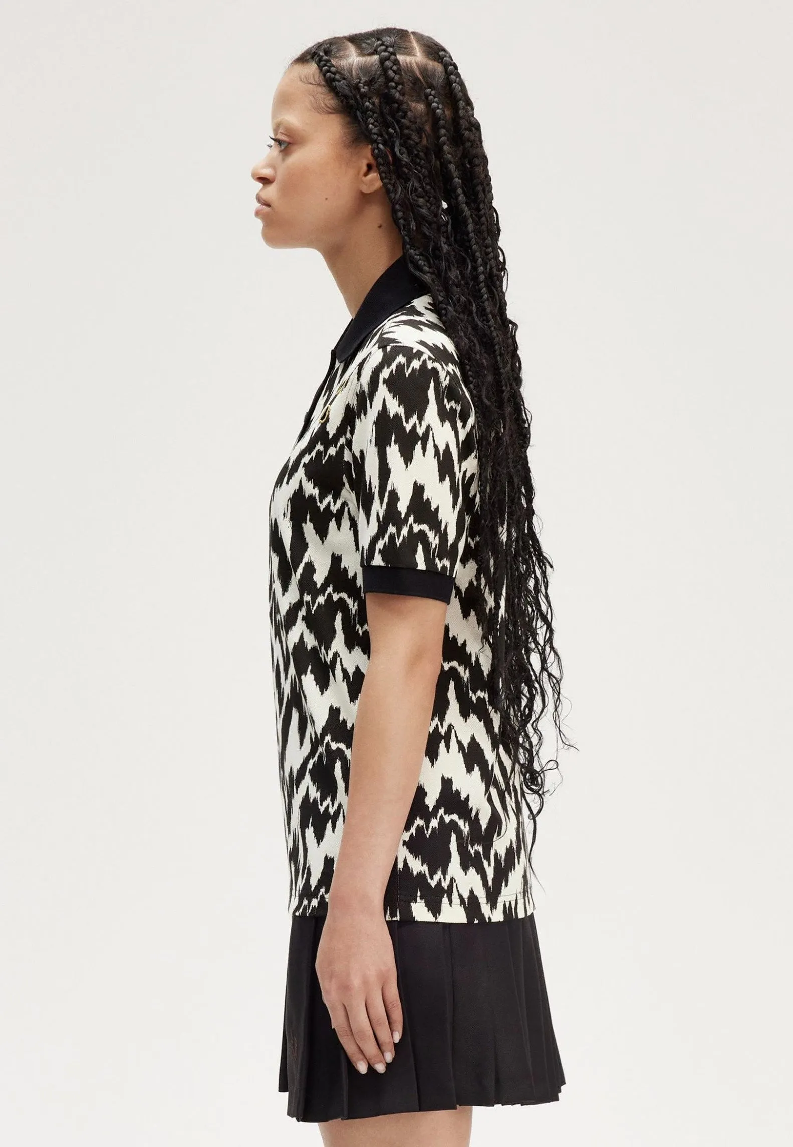 Fred Perry x Amy Winehouse - Animal Print Ecru - Polo