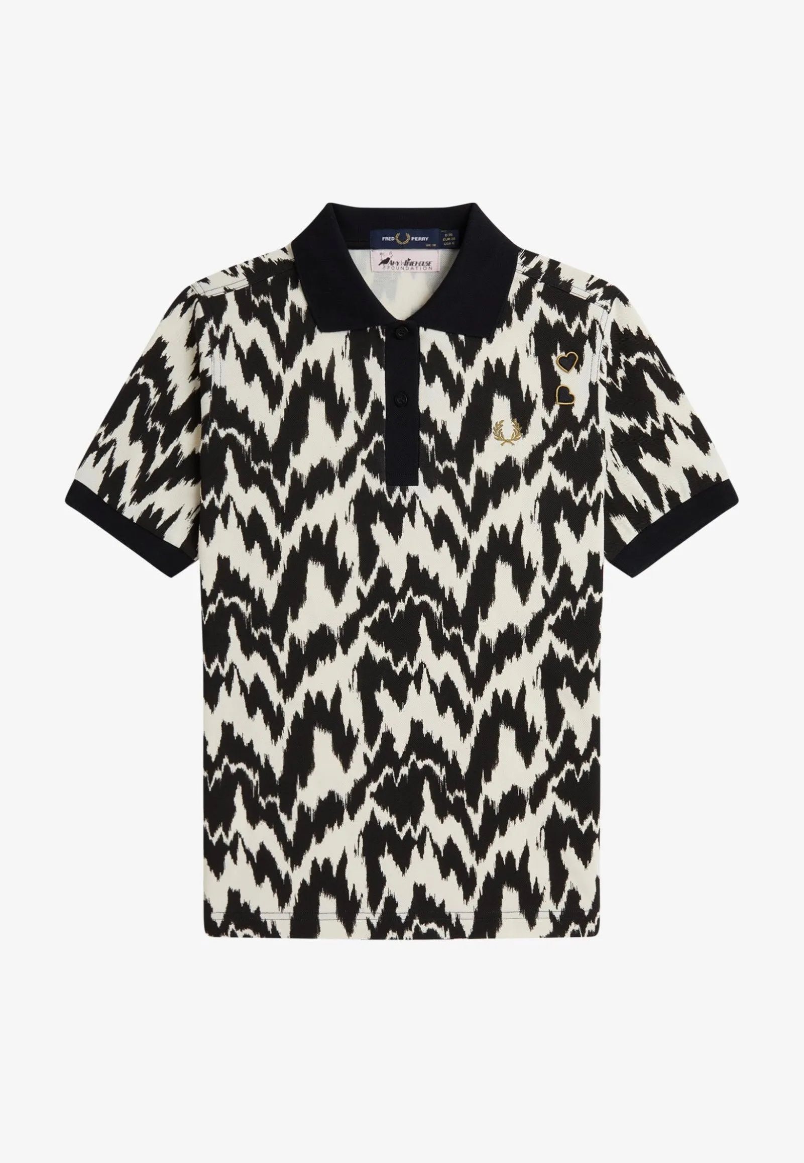Fred Perry x Amy Winehouse - Animal Print Ecru - Polo