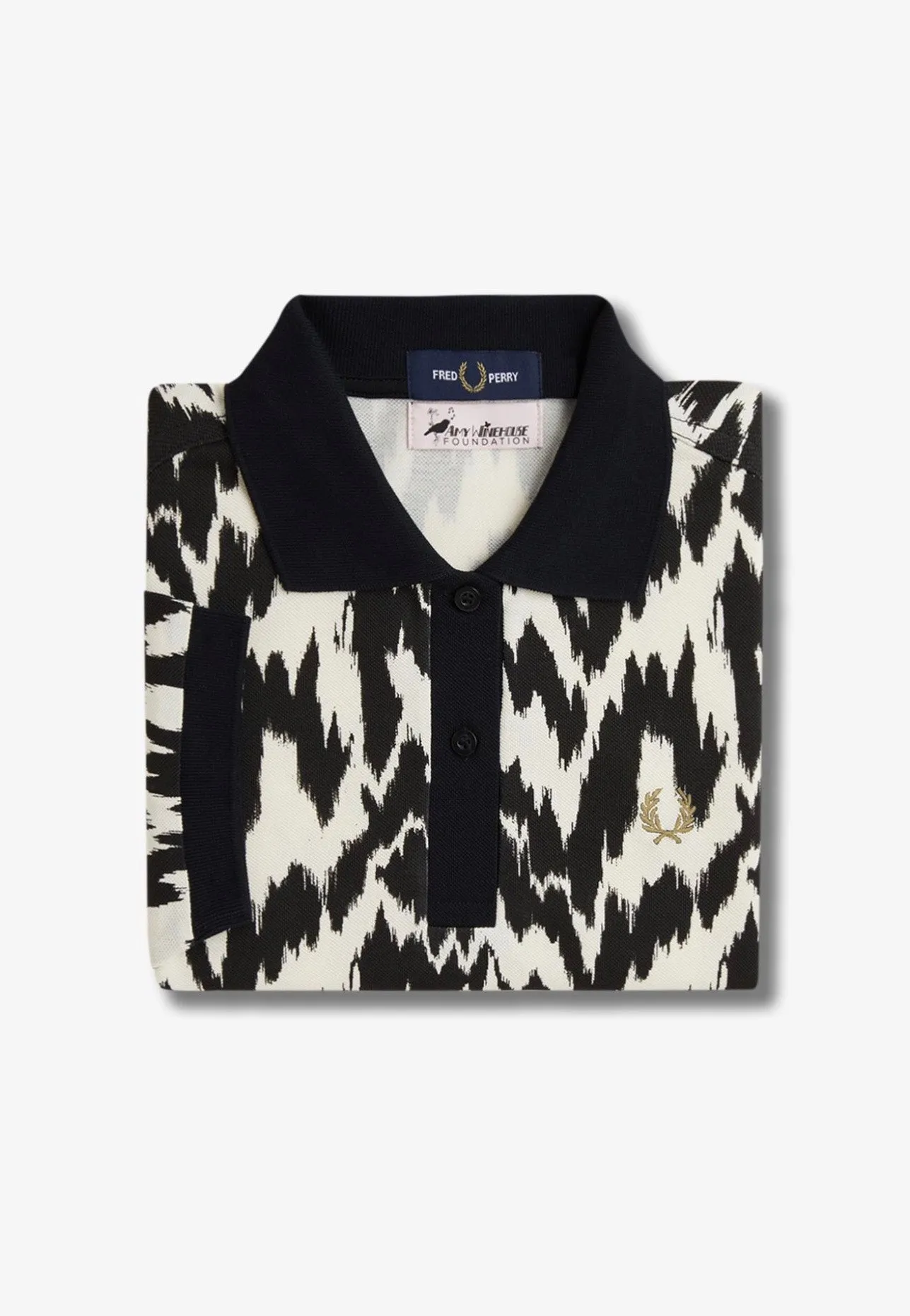 Fred Perry x Amy Winehouse - Animal Print Ecru - Polo