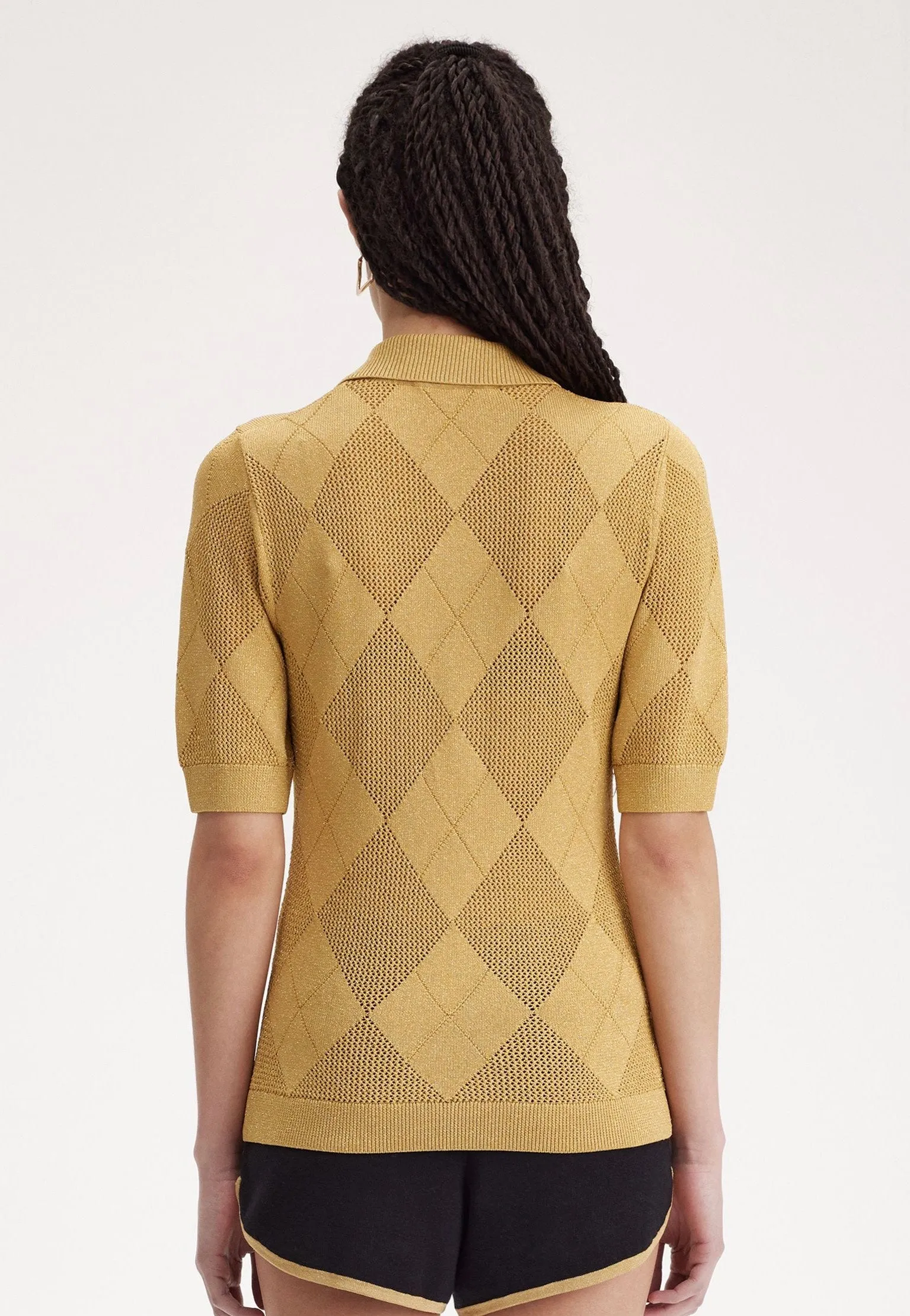 Fred Perry x Amy Winehouse - Argyle Knitted 1964 Gold - Polo