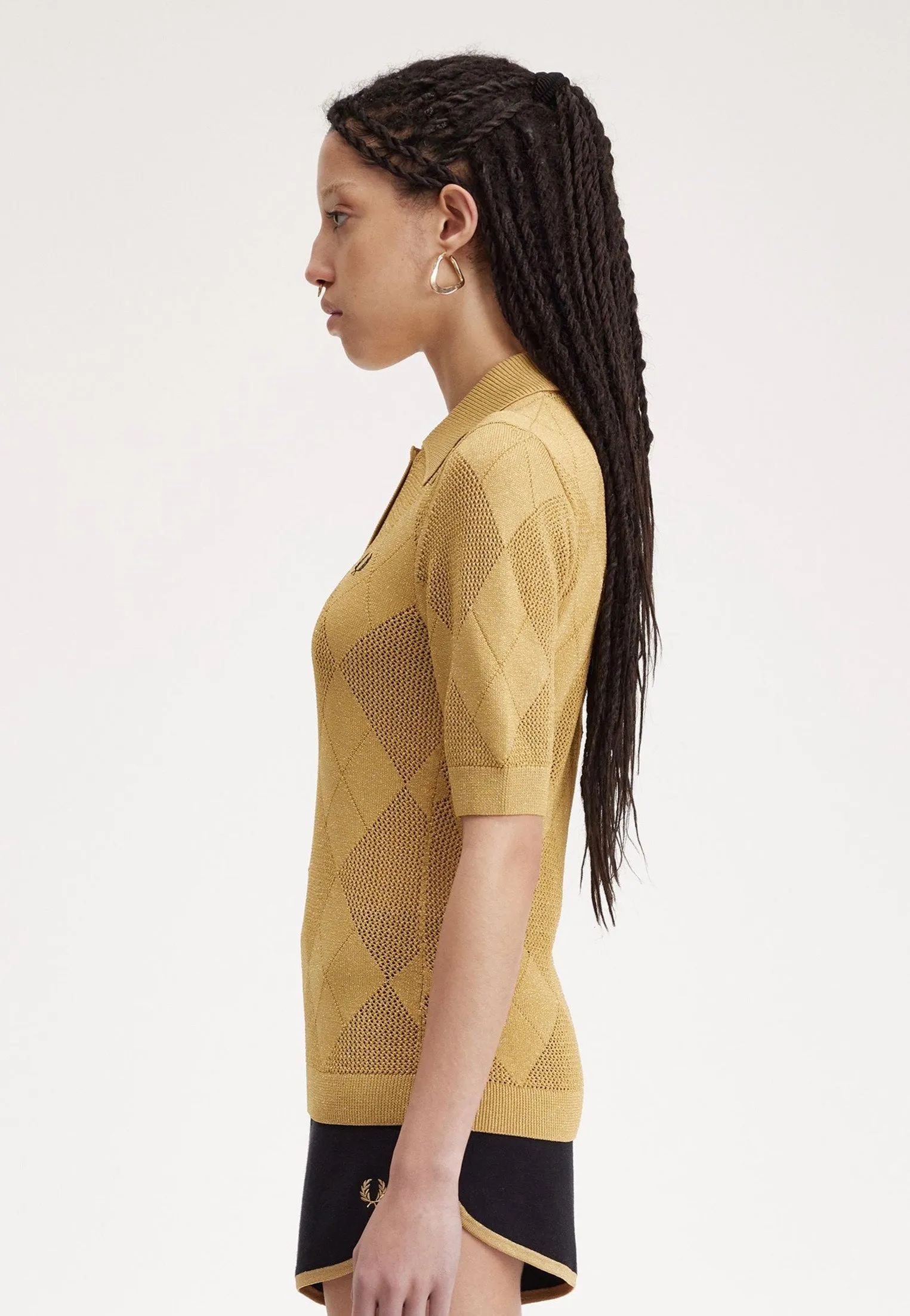 Fred Perry x Amy Winehouse - Argyle Knitted 1964 Gold - Polo