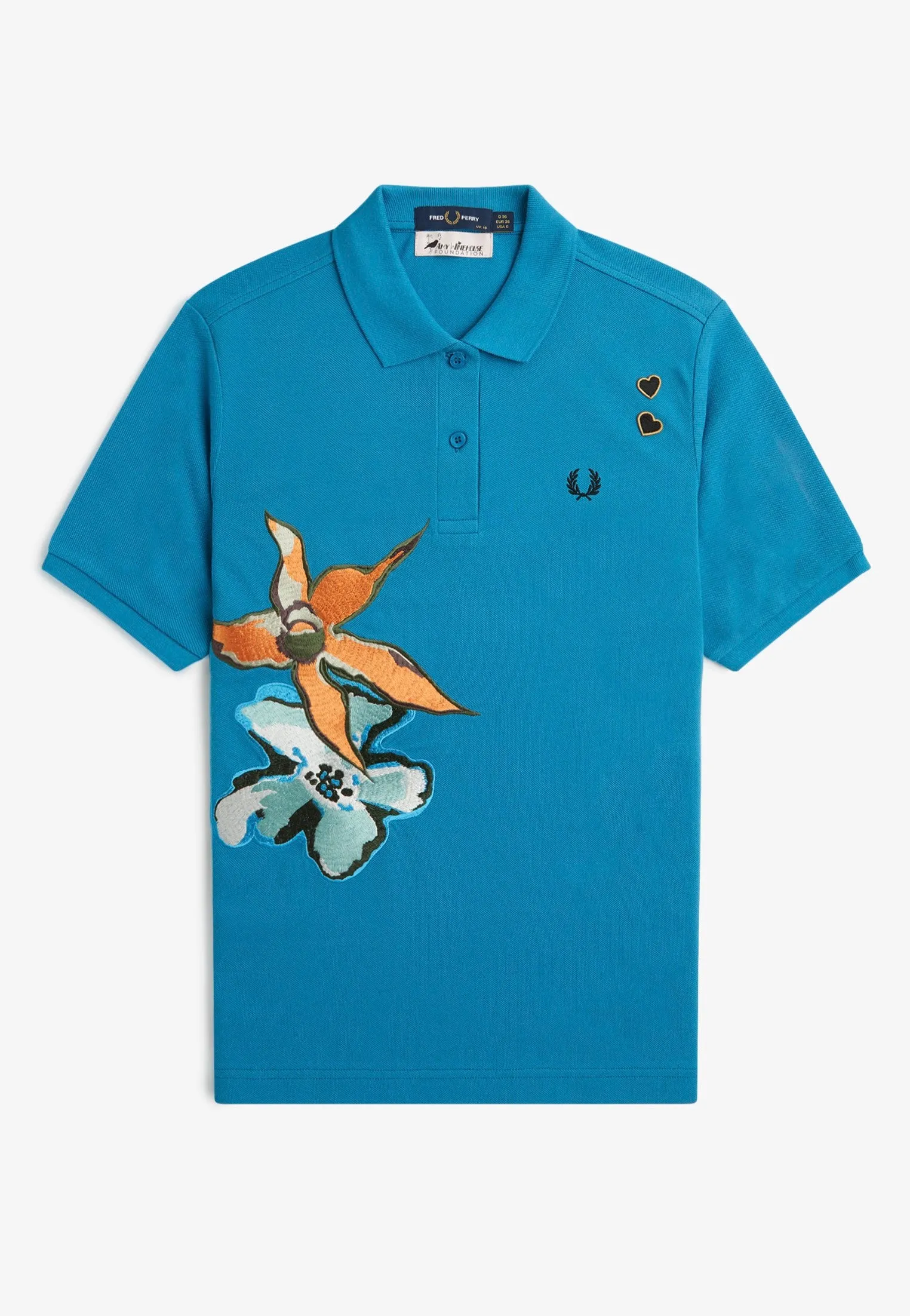 Fred Perry x Amy Winehouse - Embroidered Runaway Bay Ocean - Polo