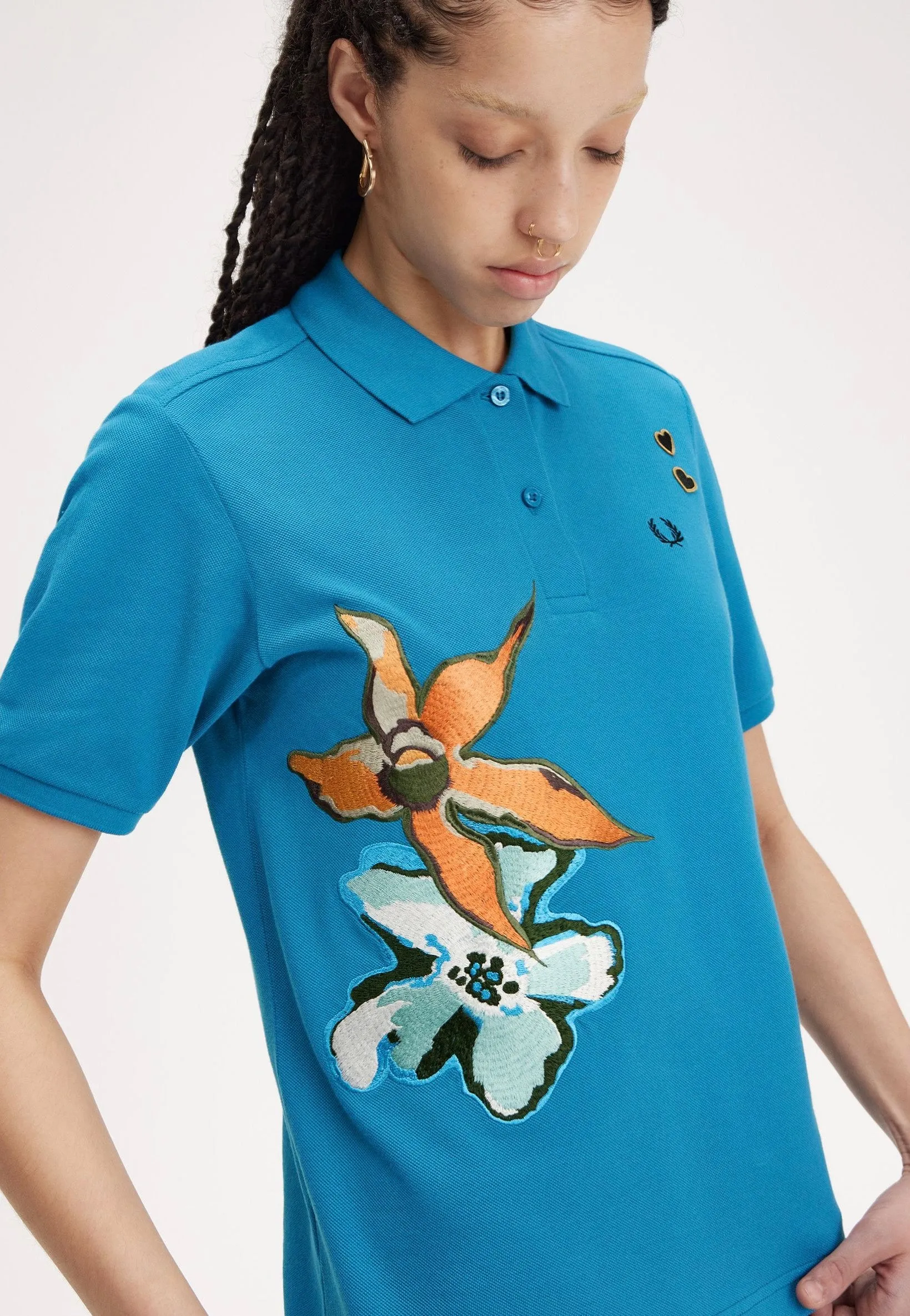 Fred Perry x Amy Winehouse - Embroidered Runaway Bay Ocean - Polo
