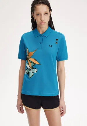 Fred Perry x Amy Winehouse - Embroidered Runaway Bay Ocean - Polo