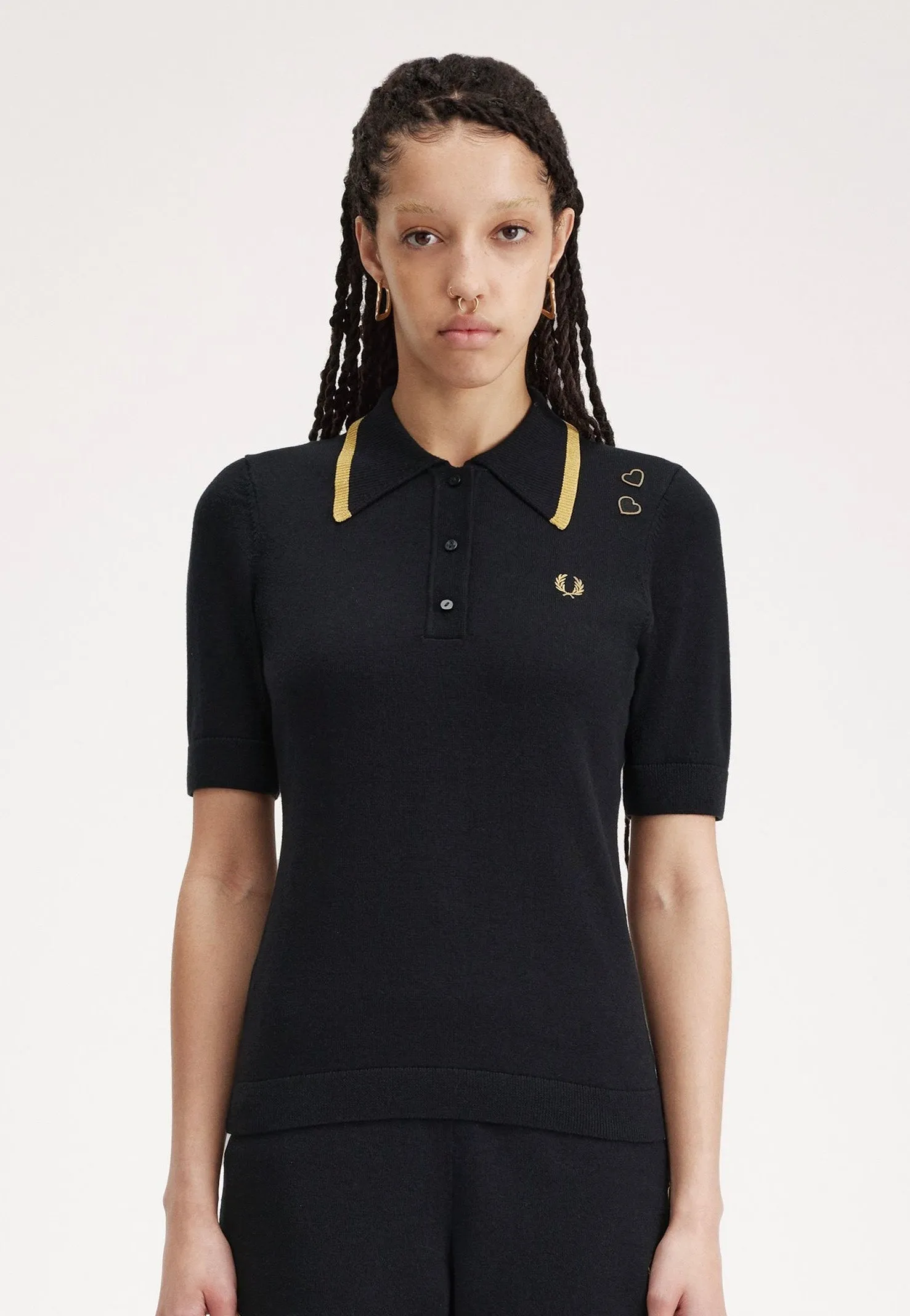 Fred Perry x Amy Winehouse - Knitted Black - Polo