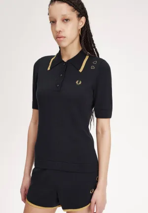 Fred Perry x Amy Winehouse - Knitted Black - Polo