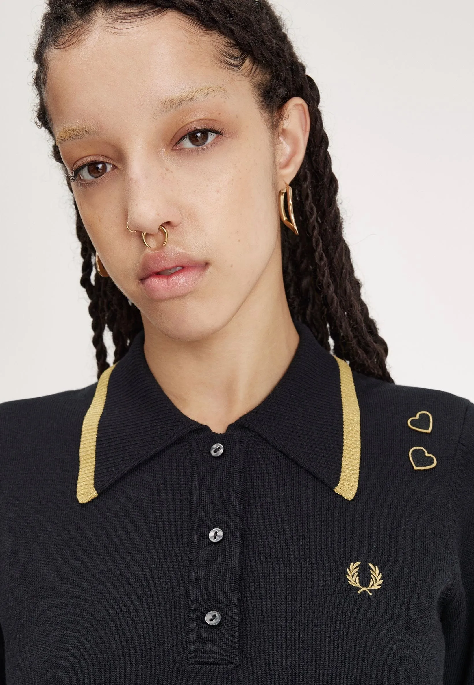 Fred Perry x Amy Winehouse - Knitted Black - Polo
