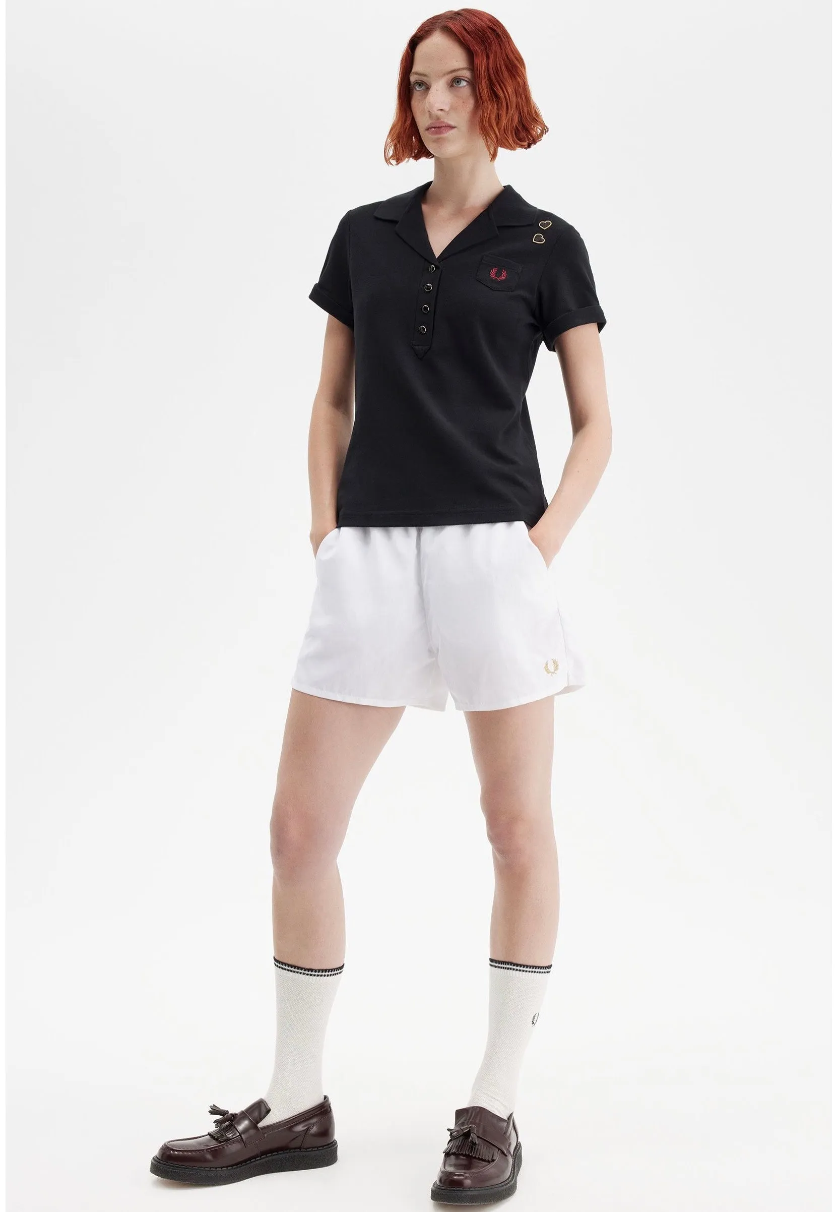 Fred Perry x Amy Winehouse - Pocket Detail Black - Polo