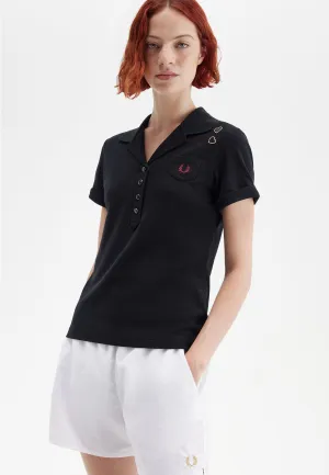 Fred Perry x Amy Winehouse - Pocket Detail Black - Polo
