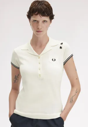 Fred Perry x Amy Winehouse - Pocket Detail Knitted Light Ecru - Polo