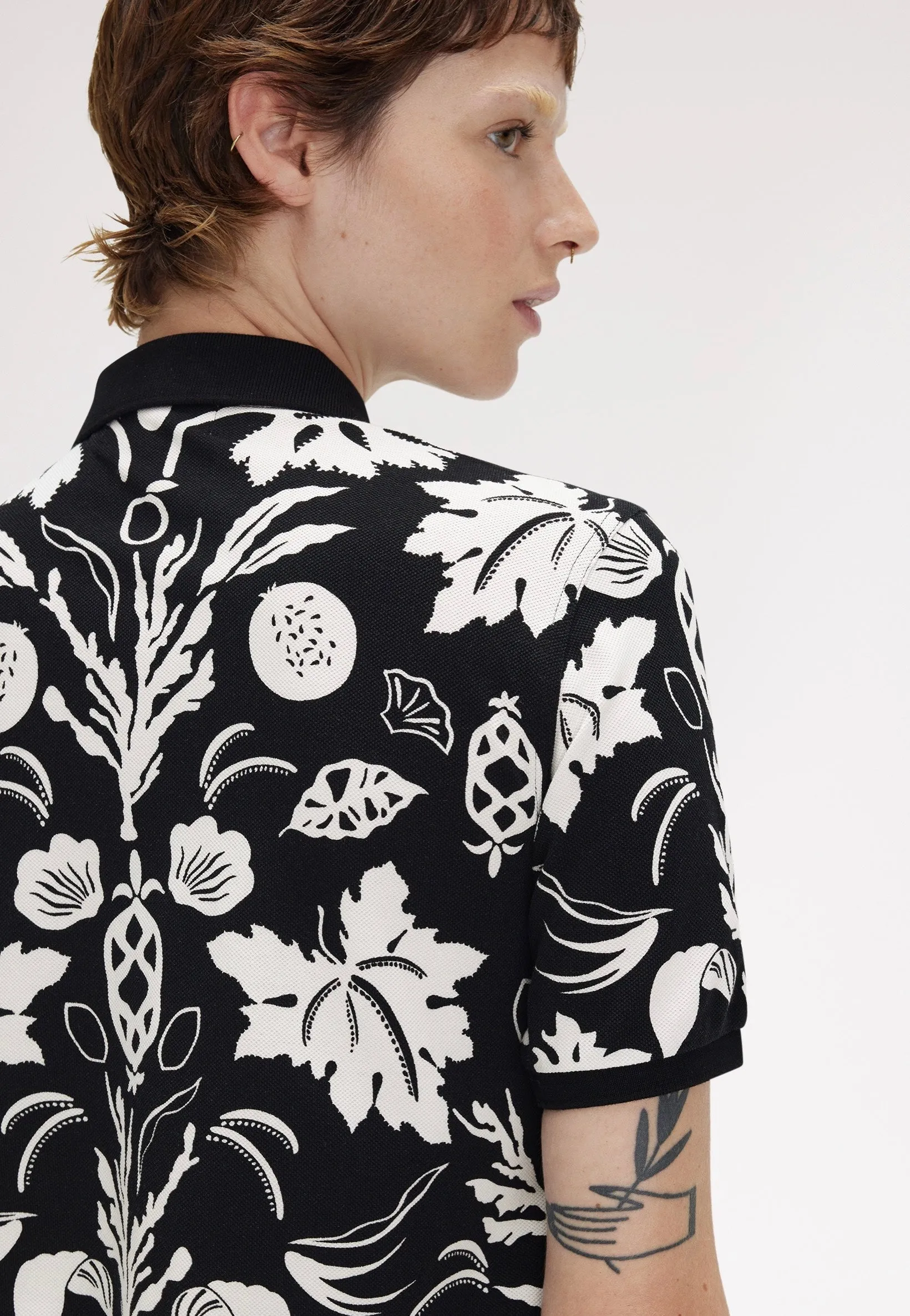 Fred Perry x Amy Winehouse - Printed Fred Perry Black - Polo