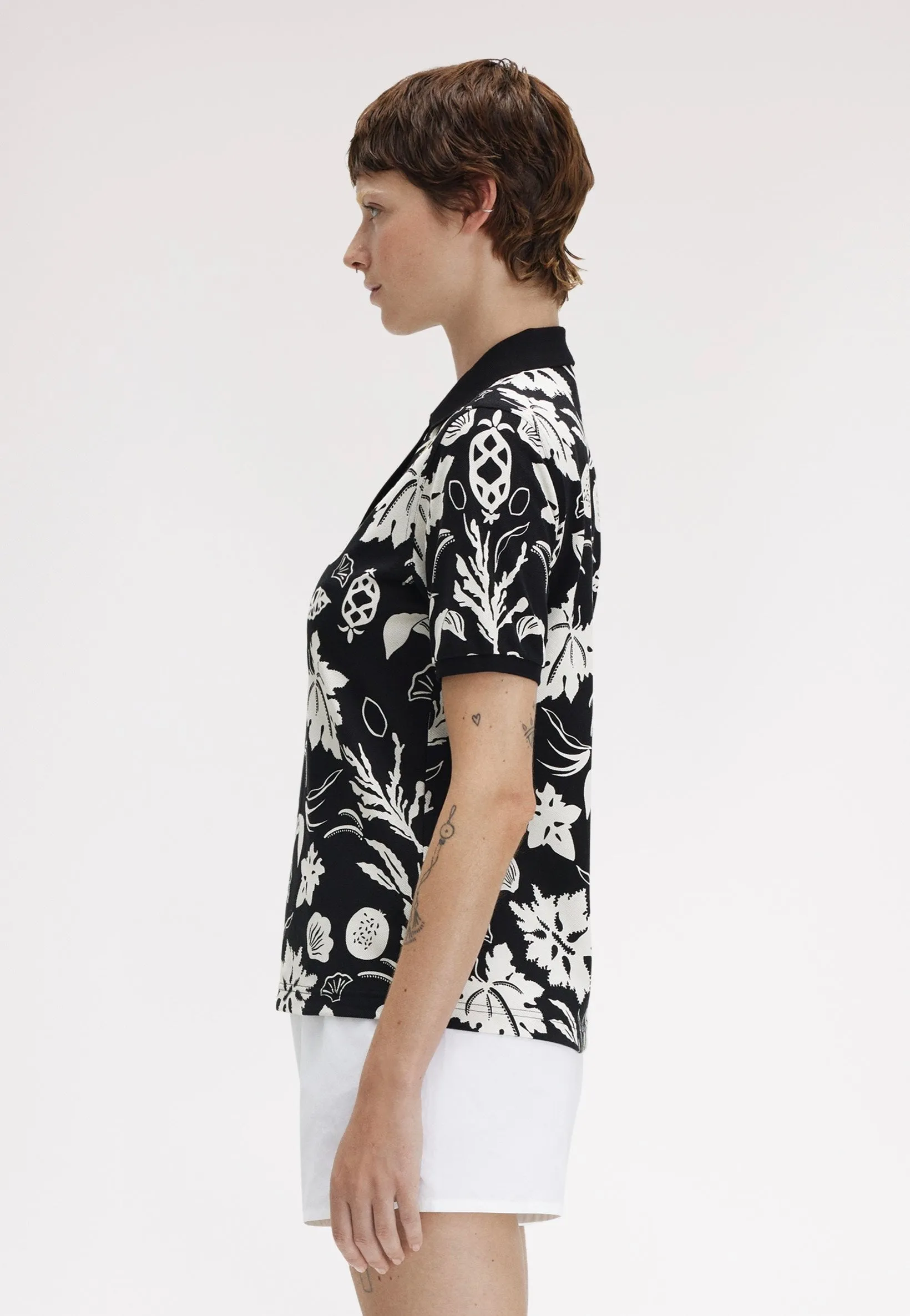 Fred Perry x Amy Winehouse - Printed Fred Perry Black - Polo