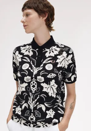Fred Perry x Amy Winehouse - Printed Fred Perry Black - Polo