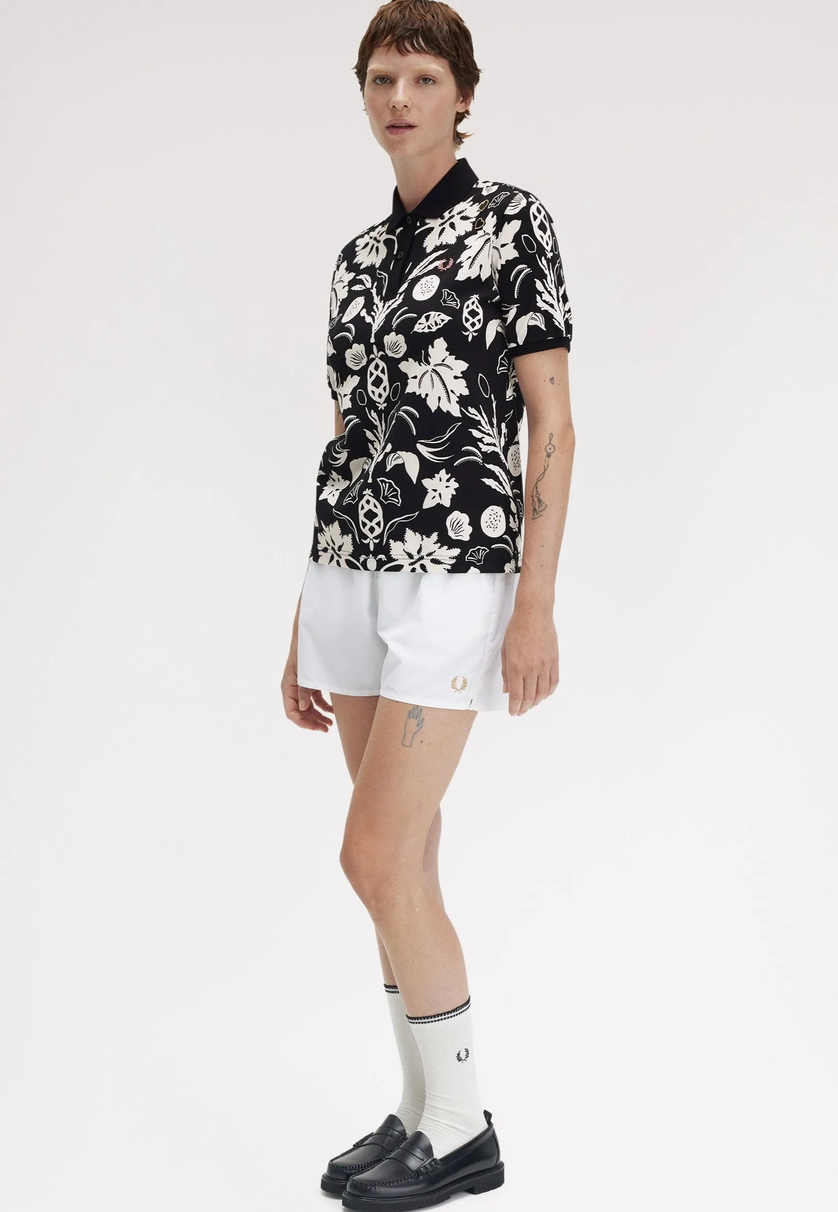 Fred Perry x Amy Winehouse - Printed Fred Perry Black - Polo