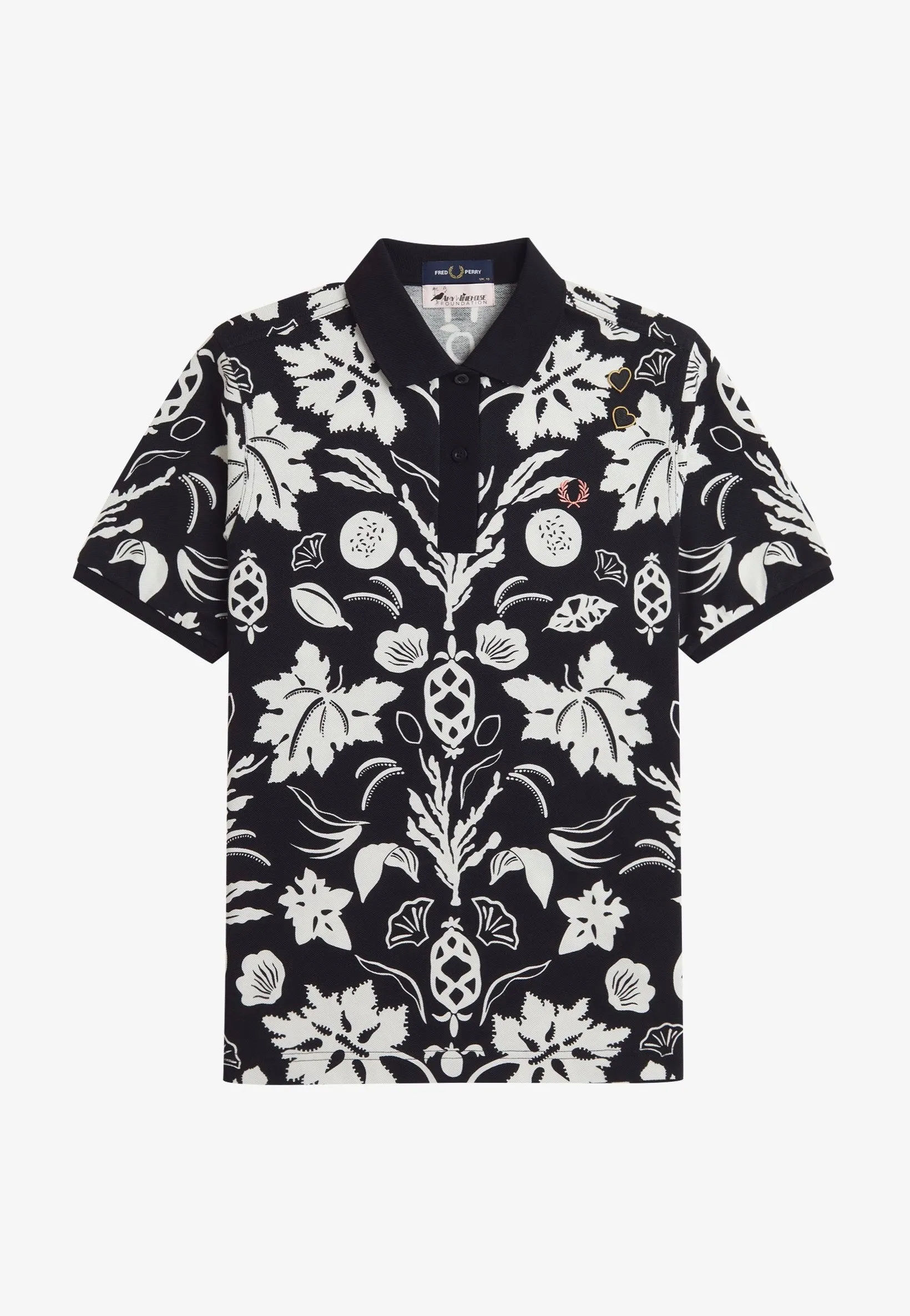 Fred Perry x Amy Winehouse - Printed Fred Perry Black - Polo