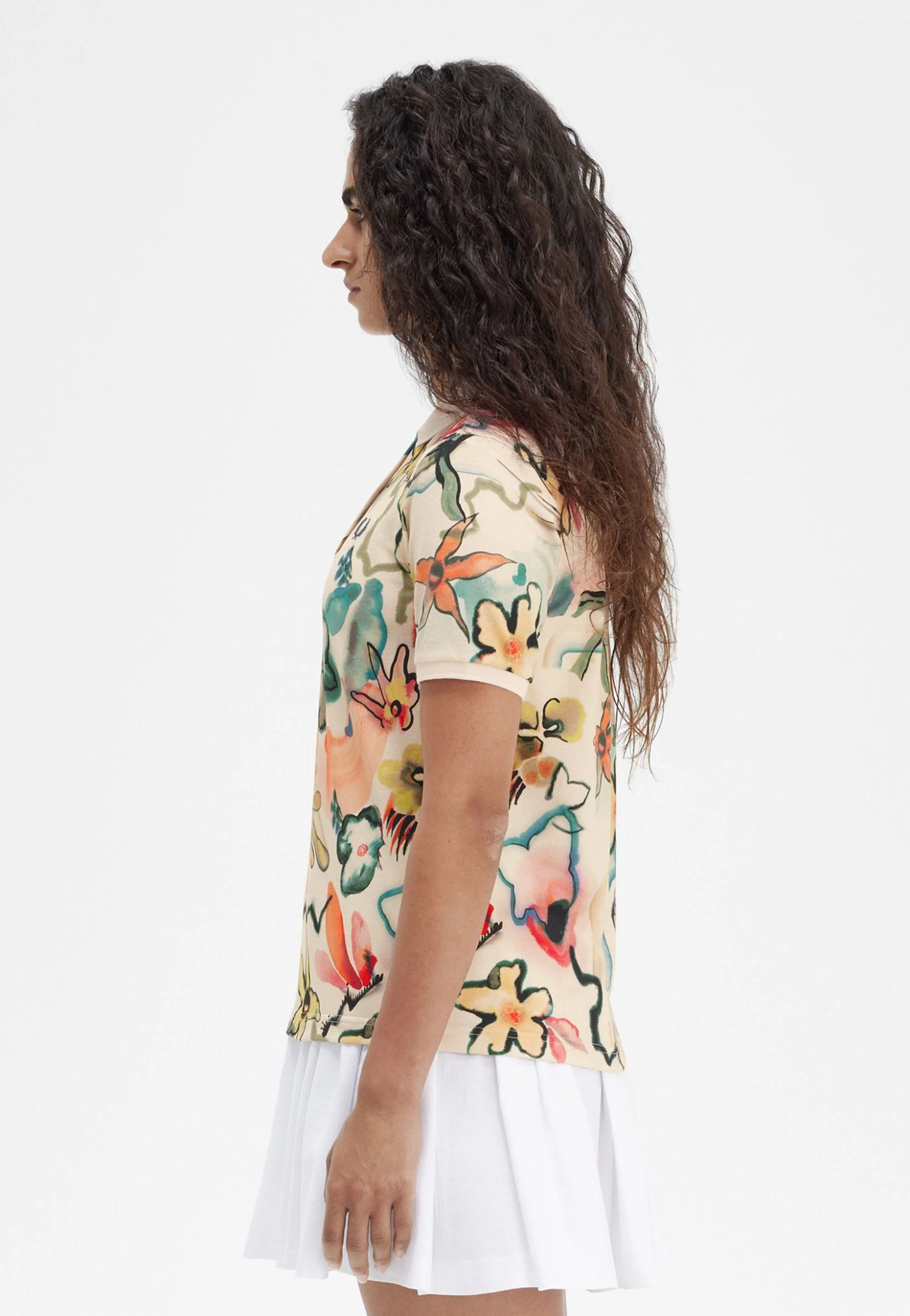 Fred Perry x Amy Winehouse - Printed Silky Peach - Polo