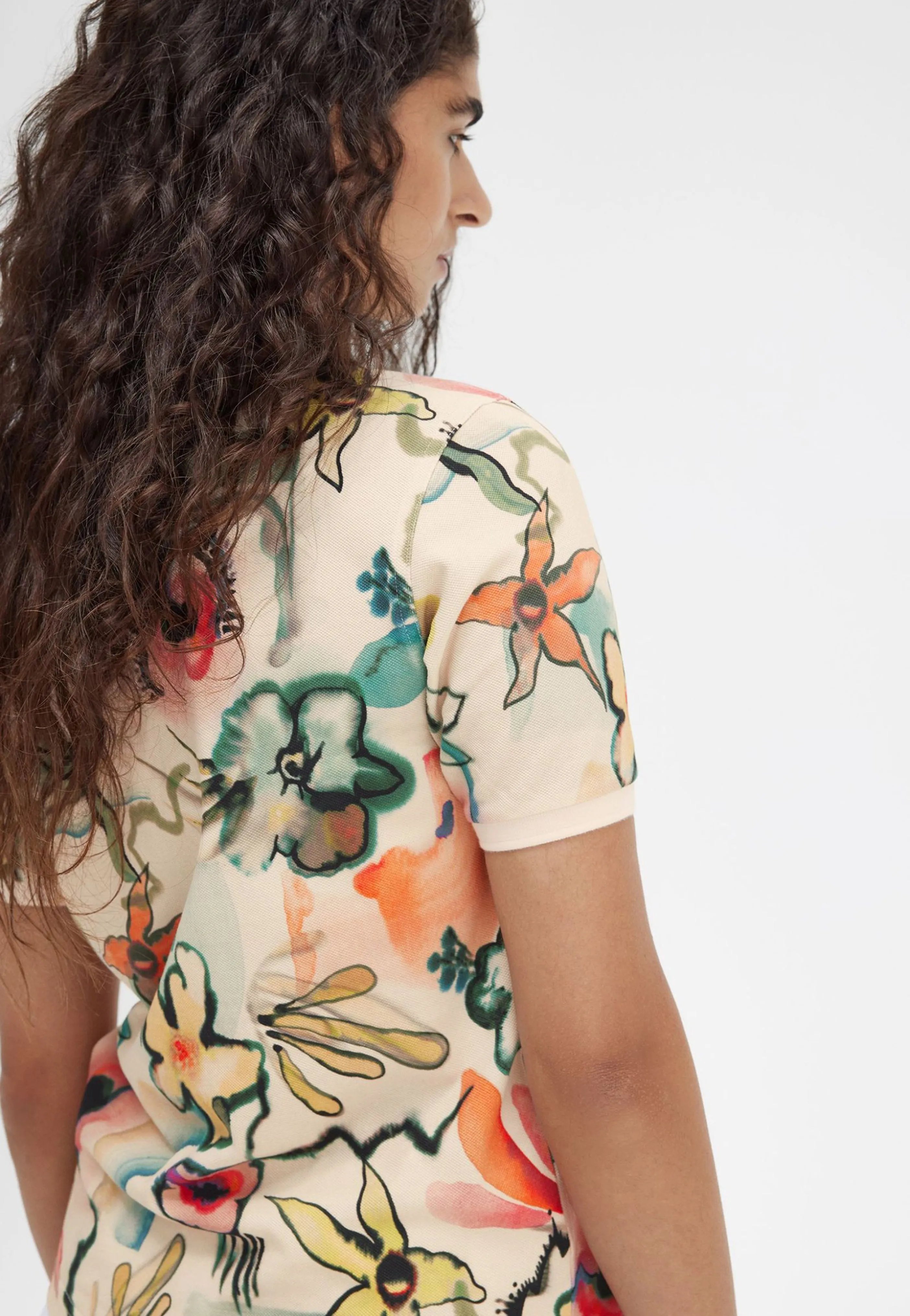 Fred Perry x Amy Winehouse - Printed Silky Peach - Polo