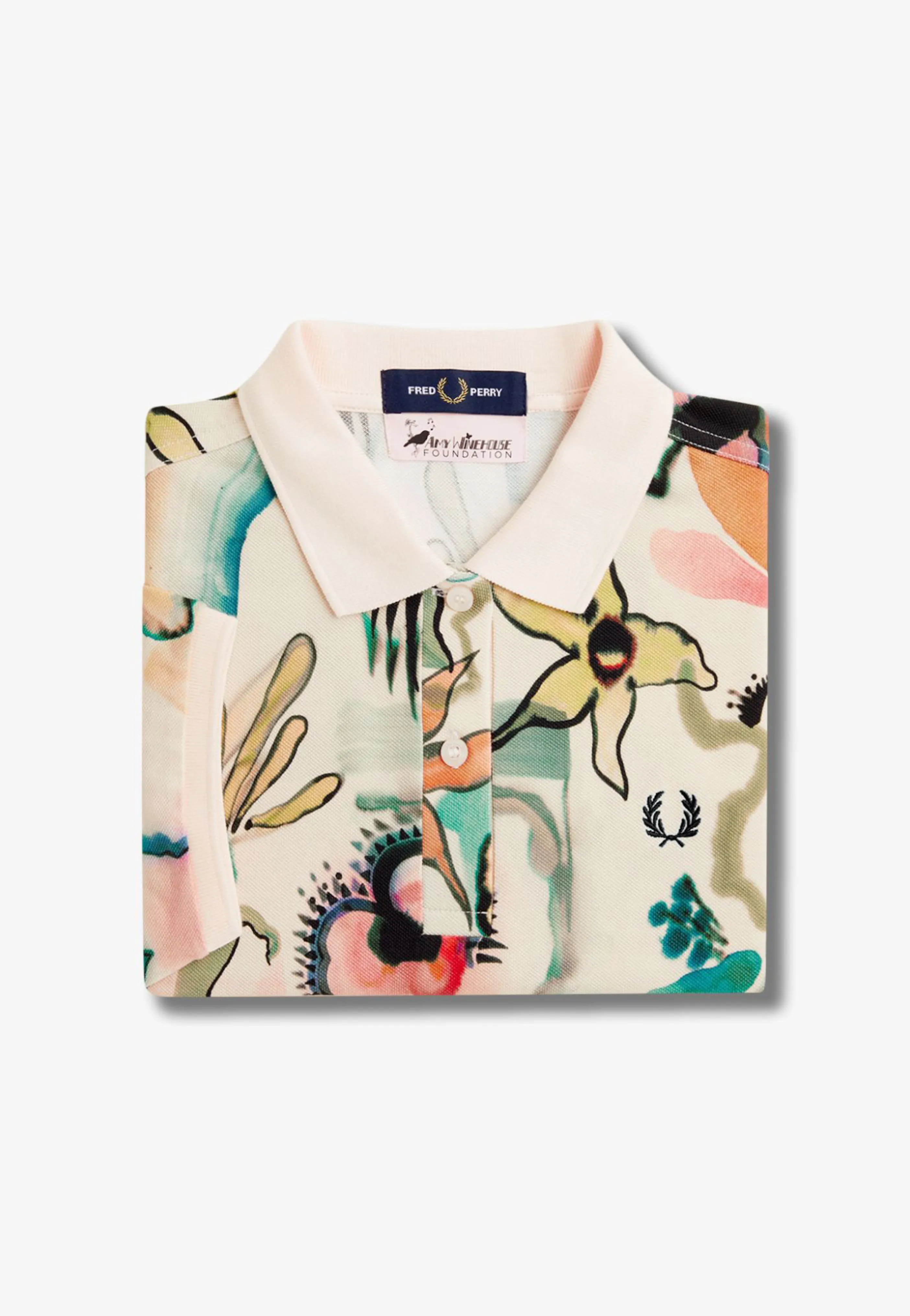 Fred Perry x Amy Winehouse - Printed Silky Peach - Polo