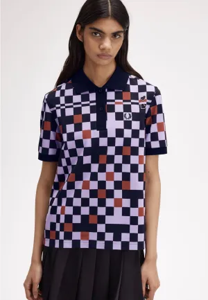 Fred Perry x Amy Winehouse - Printed Ultra Violet - Polo