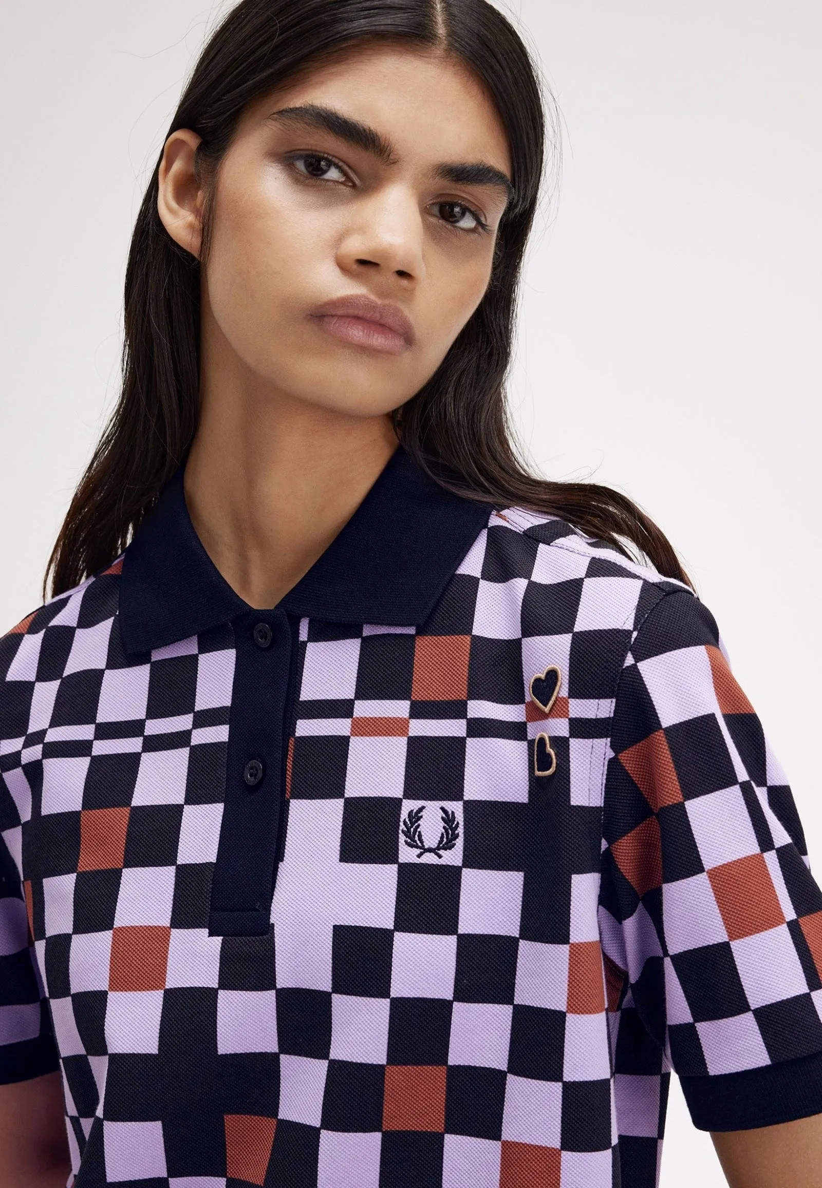 Fred Perry x Amy Winehouse - Printed Ultra Violet - Polo