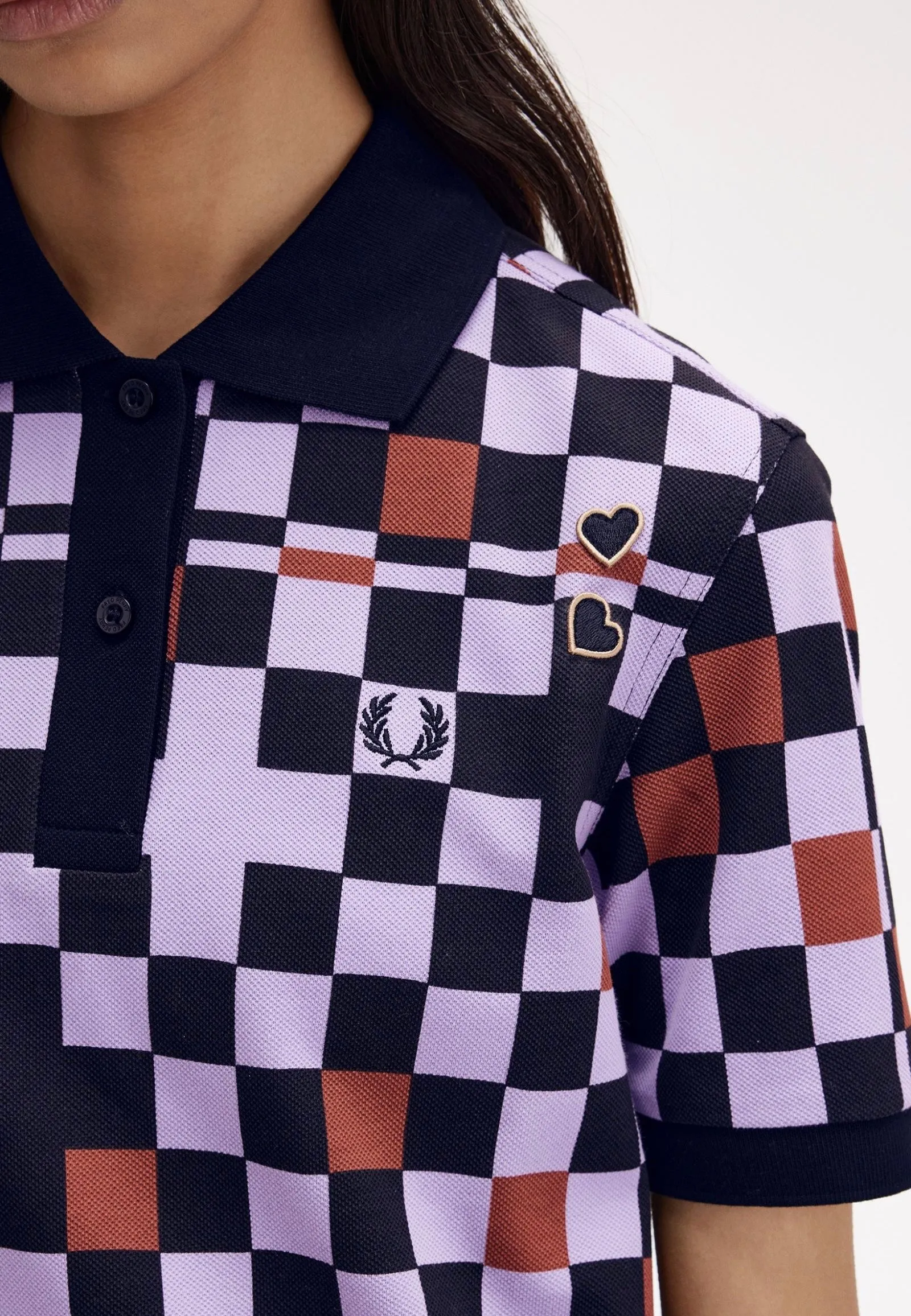 Fred Perry x Amy Winehouse - Printed Ultra Violet - Polo