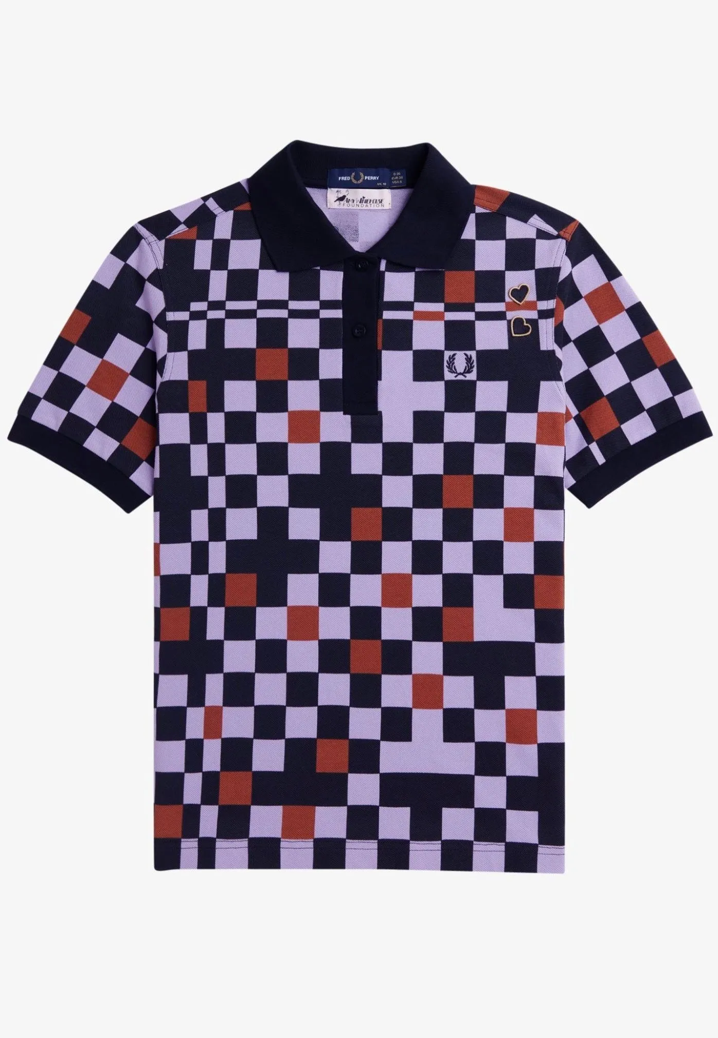 Fred Perry x Amy Winehouse - Printed Ultra Violet - Polo