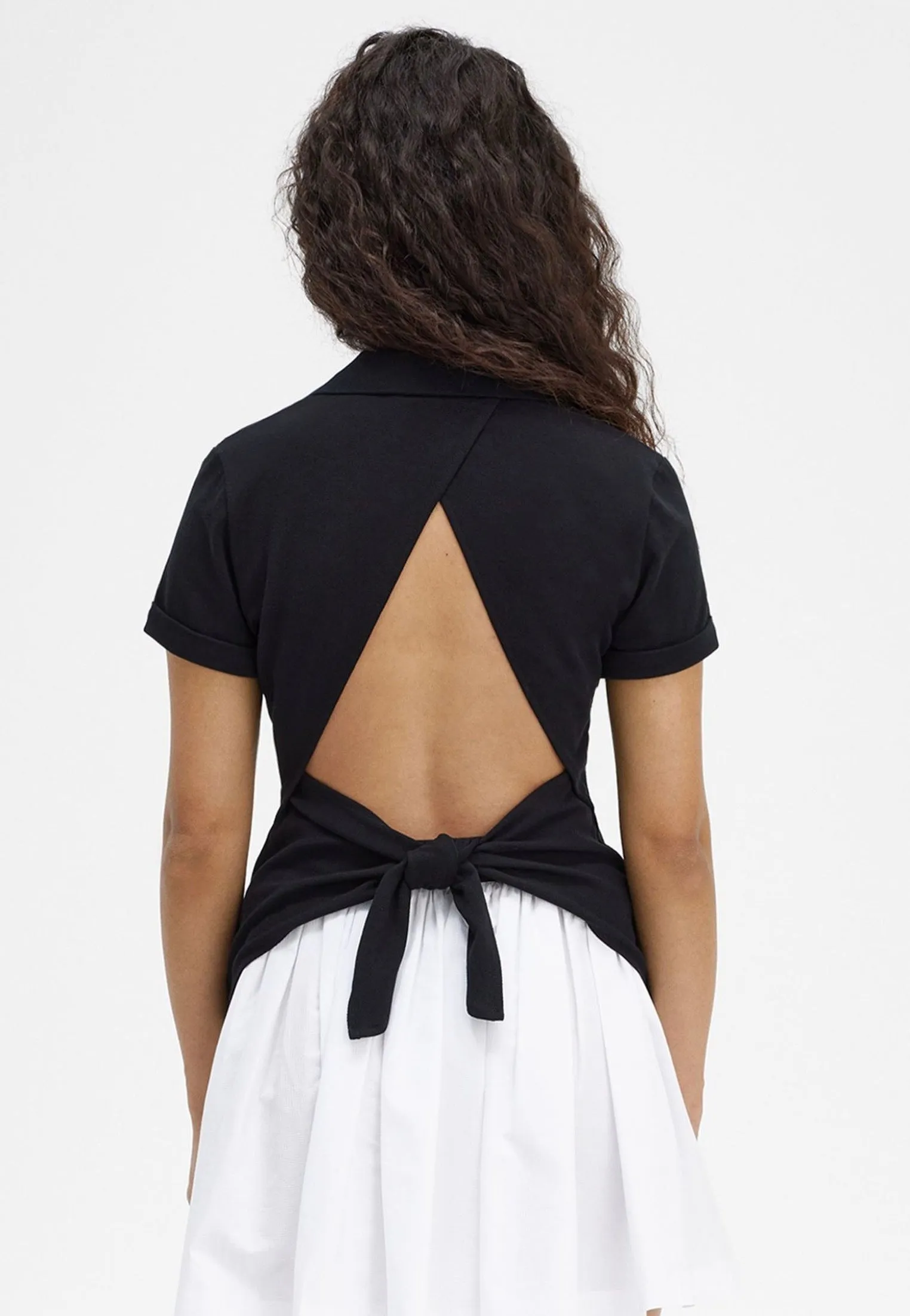 Fred Perry x Amy Winehouse - Tie Back Black - Polo