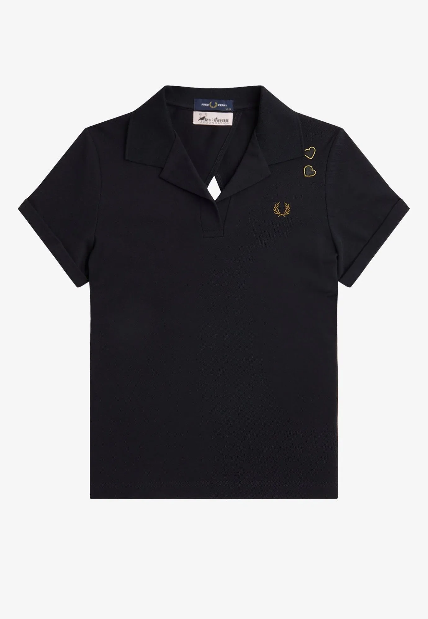 Fred Perry x Amy Winehouse - Tie Back Black - Polo