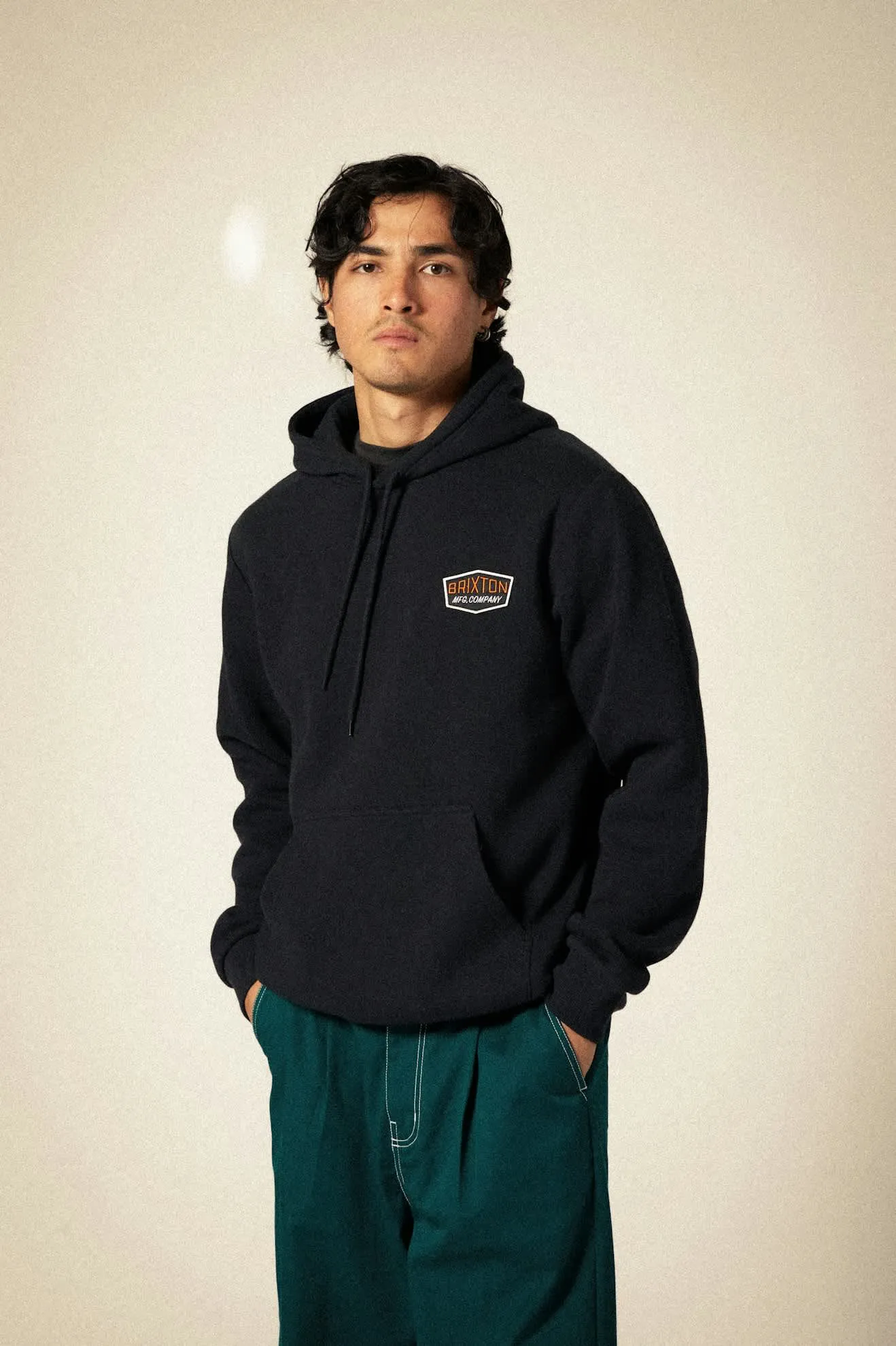 Freeman Hoodie - Black Brixton