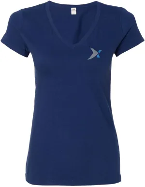 Fruit of the Loom Sofspun Ladies V-Neck T-Shirt