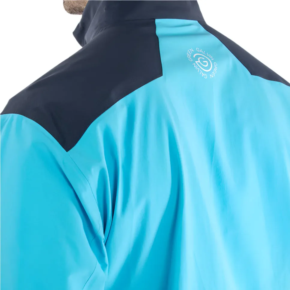 Galvin Green Ashford 1/2 Zip Gore-Tex Waterproof Jacket - Aqua/Navy/White