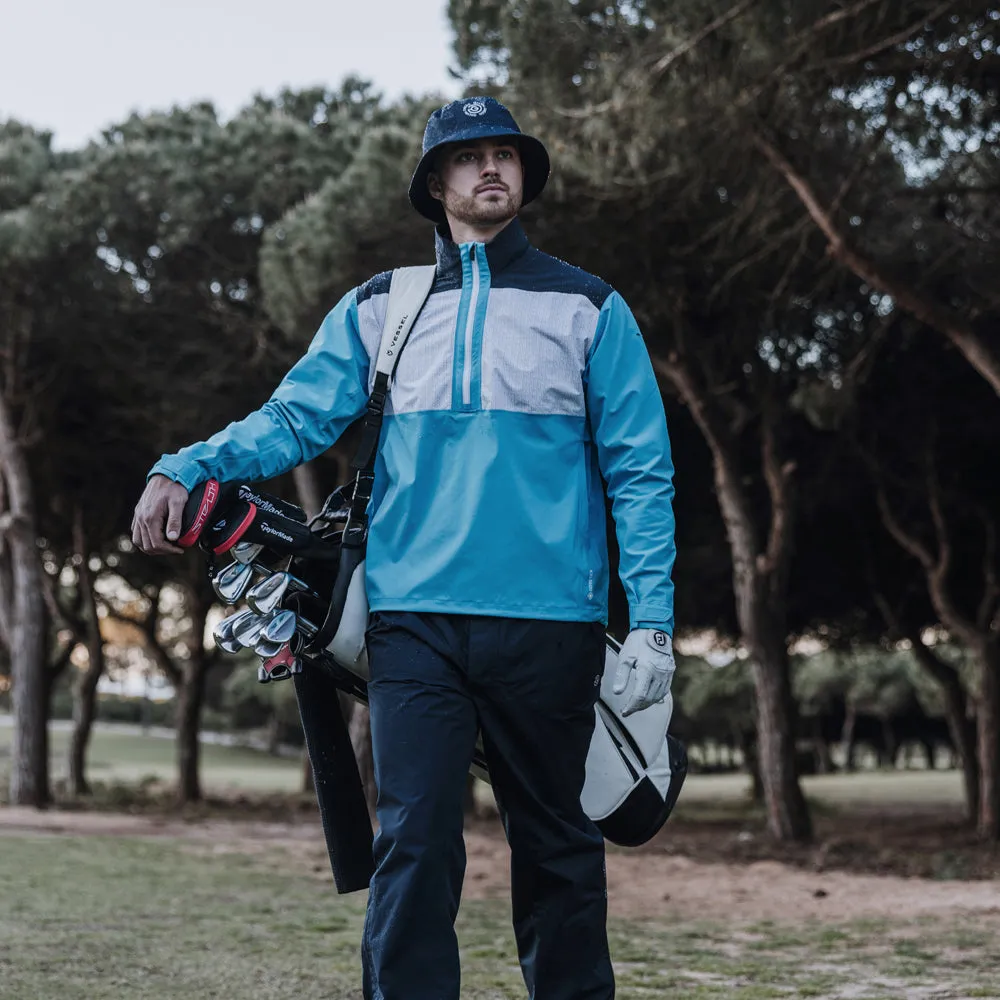 Galvin Green Ashford 1/2 Zip Gore-Tex Waterproof Jacket - Aqua/Navy/White