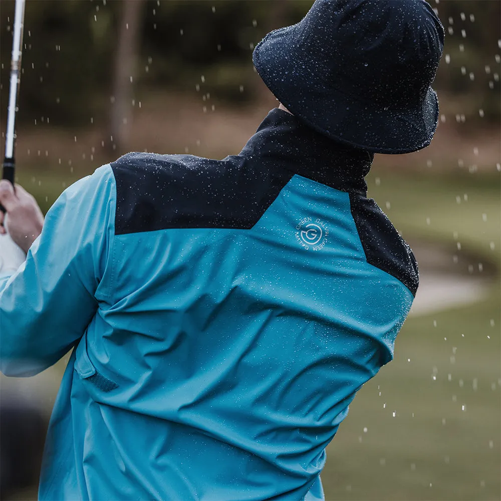 Galvin Green Ashford 1/2 Zip Gore-Tex Waterproof Jacket - Aqua/Navy/White