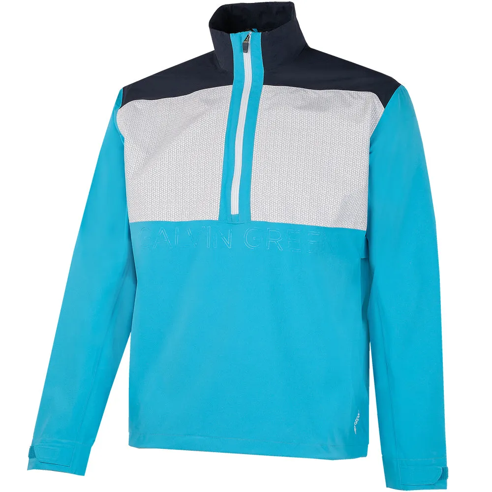 Galvin Green Ashford 1/2 Zip Gore-Tex Waterproof Jacket - Aqua/Navy/White