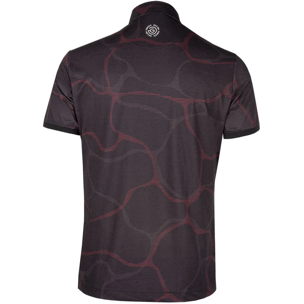 Galvin Green Markos Ventil8  Polo Shirt - Black/Red