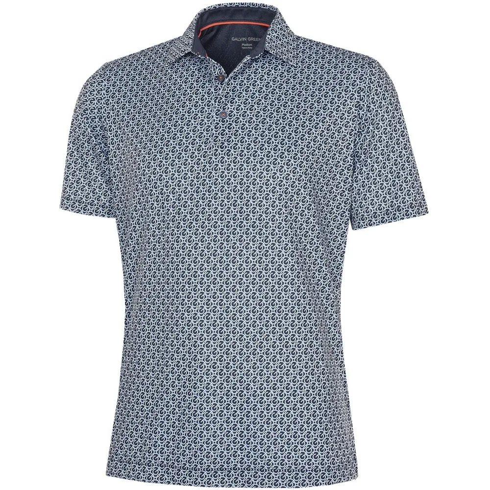 Galvin Green Mauro V8  Polo Shirt - Navy/White