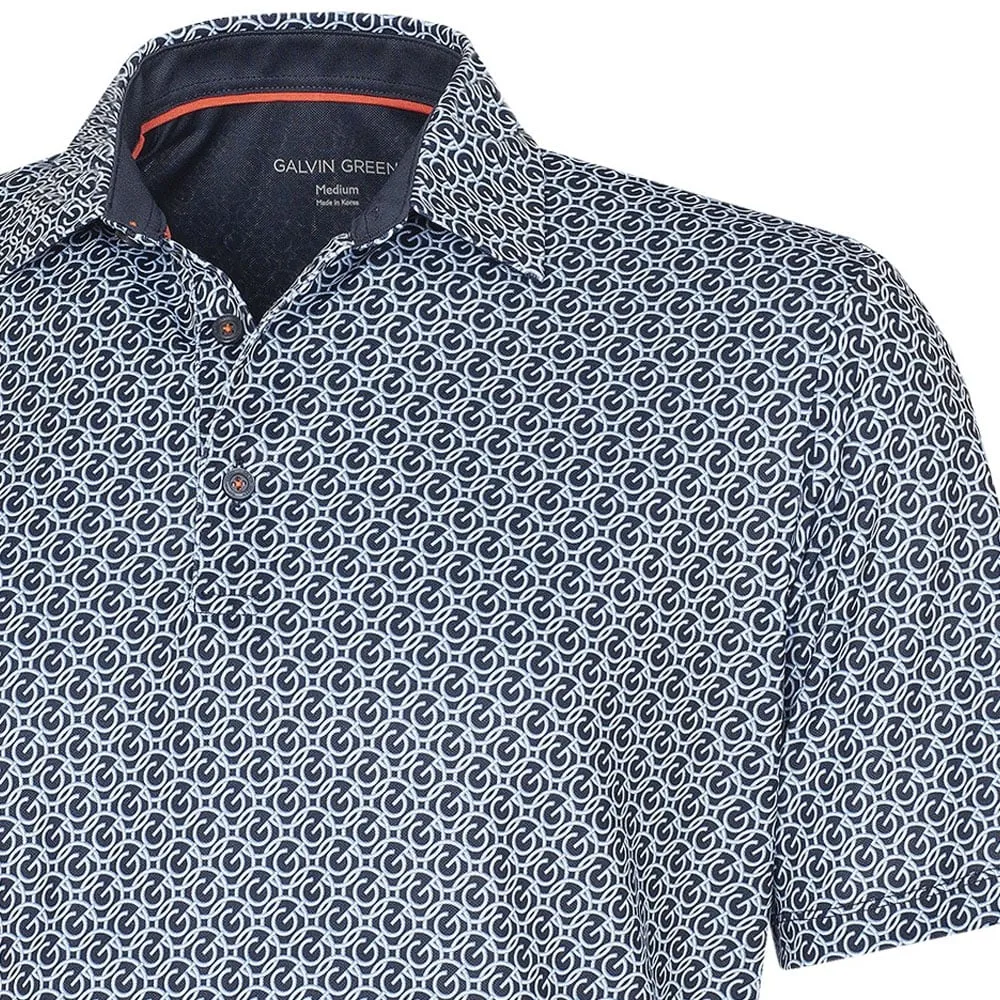Galvin Green Mauro V8  Polo Shirt - Navy/White