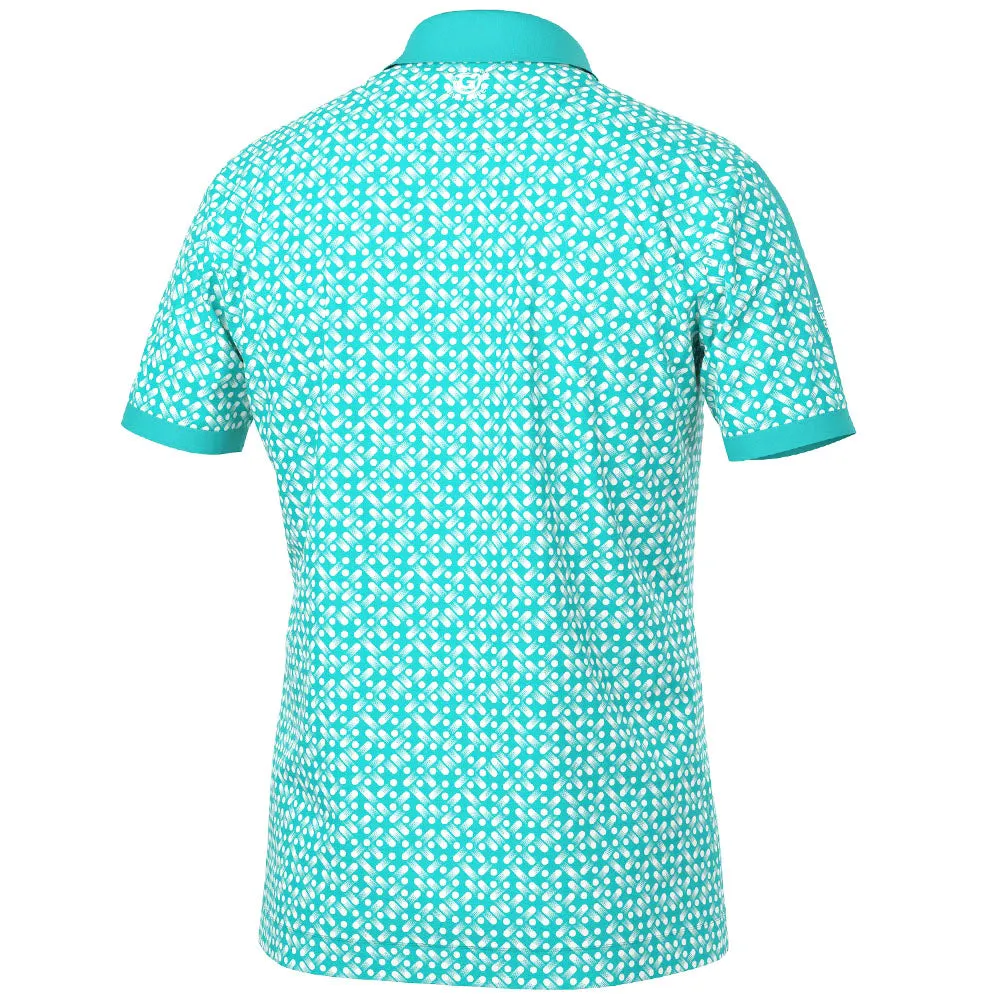 Galvin Green Melvin Polo Shirt - Atlantis Green/White