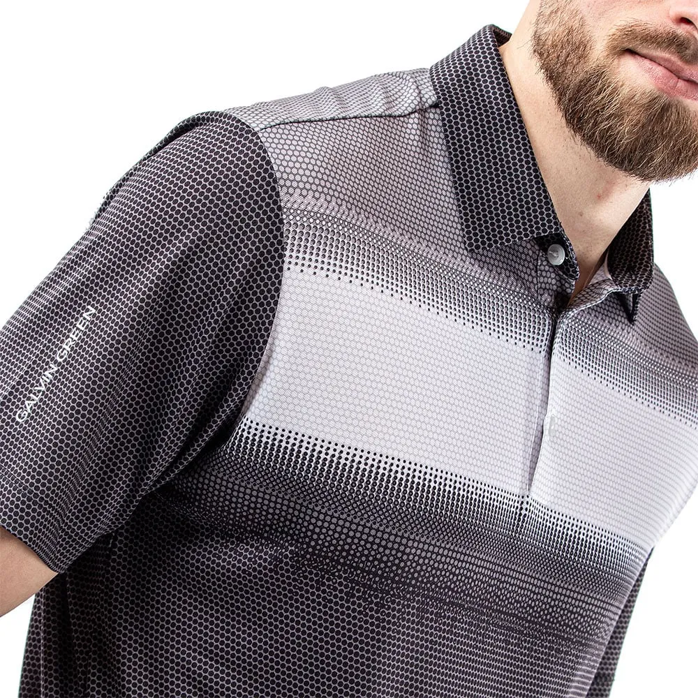 Galvin Green Mirca Ventil8  Polo Shirt - Black/White/Sharkskin