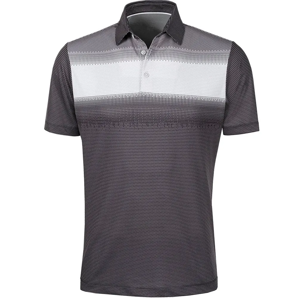 Galvin Green Mirca Ventil8  Polo Shirt - Black/White/Sharkskin