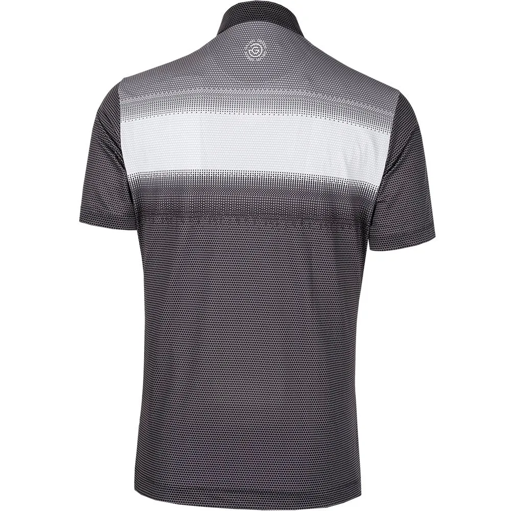 Galvin Green Mirca Ventil8  Polo Shirt - Black/White/Sharkskin