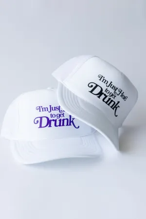 Gameday Hat - I'm Just Here to Get Drunk
