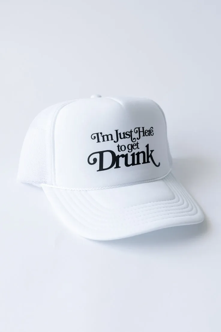 Gameday Hat - I'm Just Here to Get Drunk