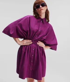 GATHERED SHIRT DRESS HANDPICKED BY HUN KIM