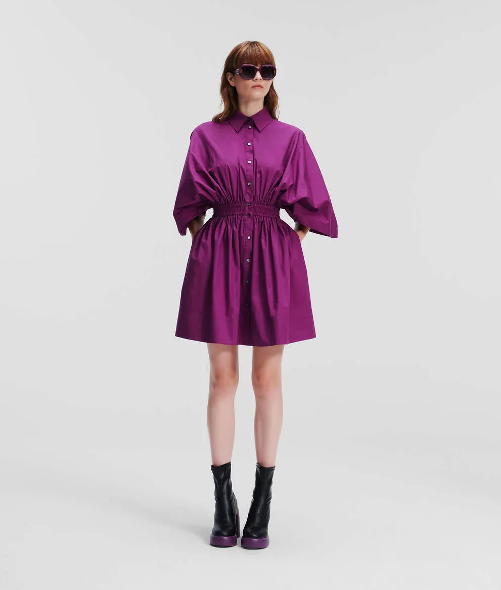 GATHERED SHIRT DRESS HANDPICKED BY HUN KIM