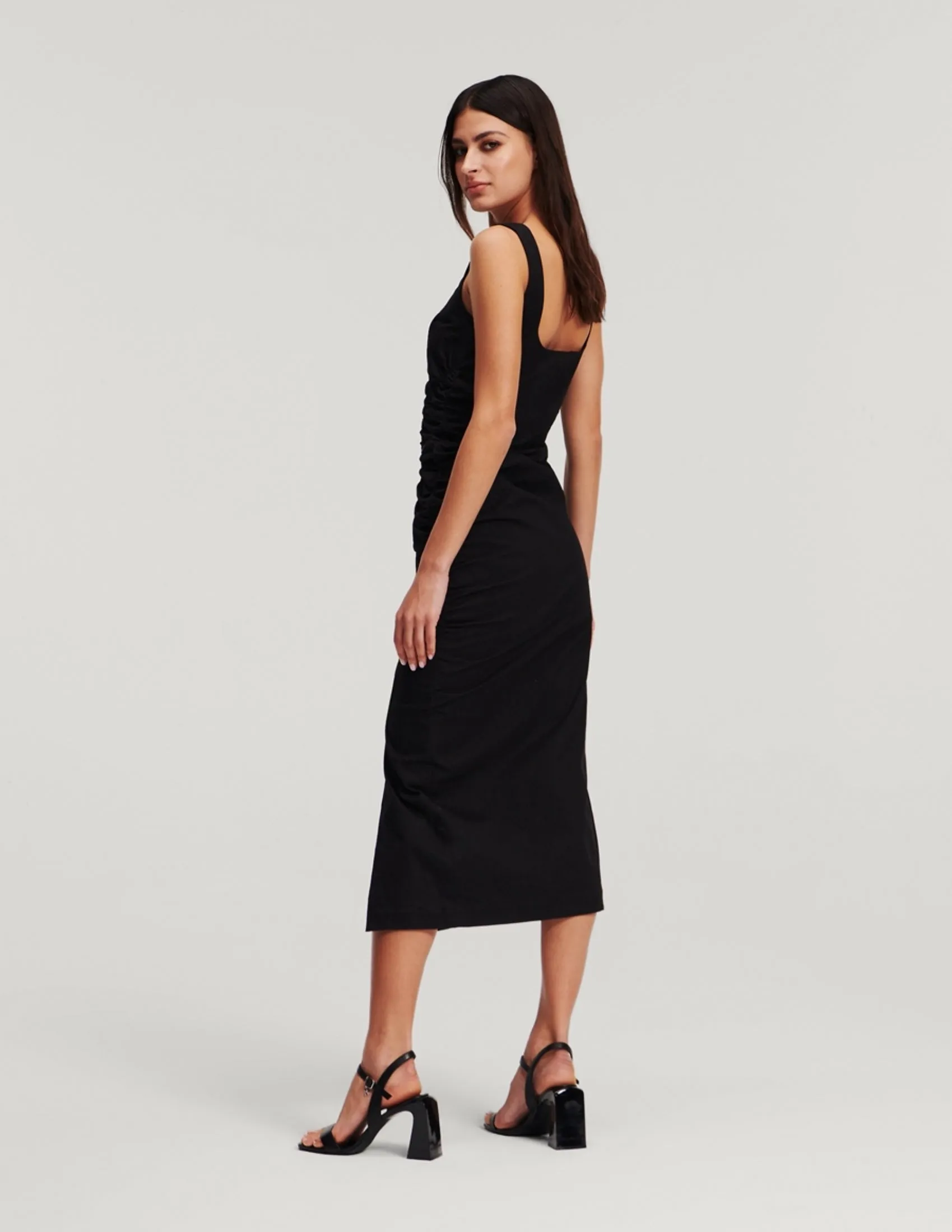 GATHERED STRETCH DRESS