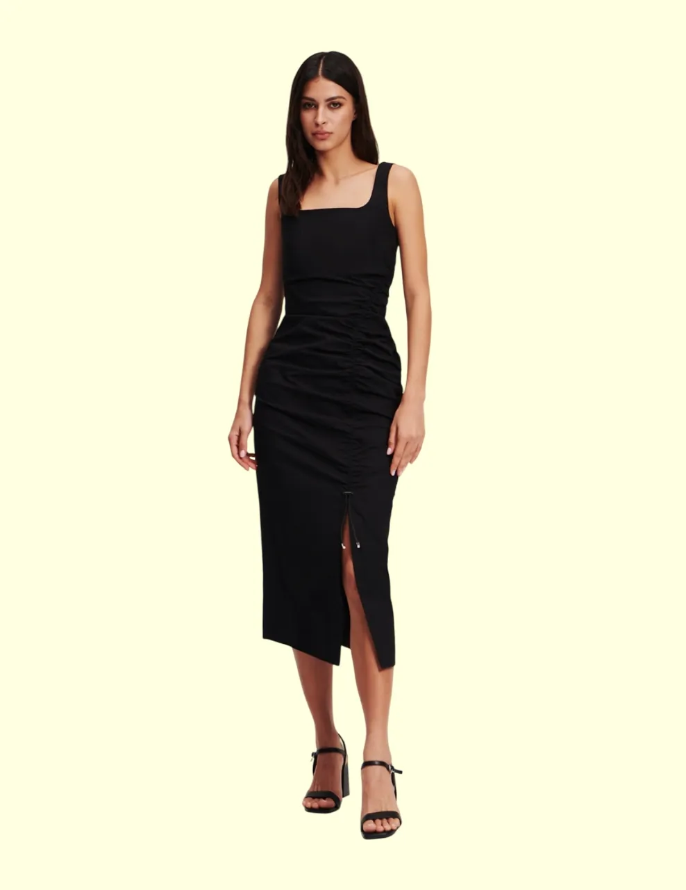 GATHERED STRETCH DRESS