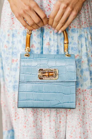 German Fuentes: All In Time Light Blue Purse