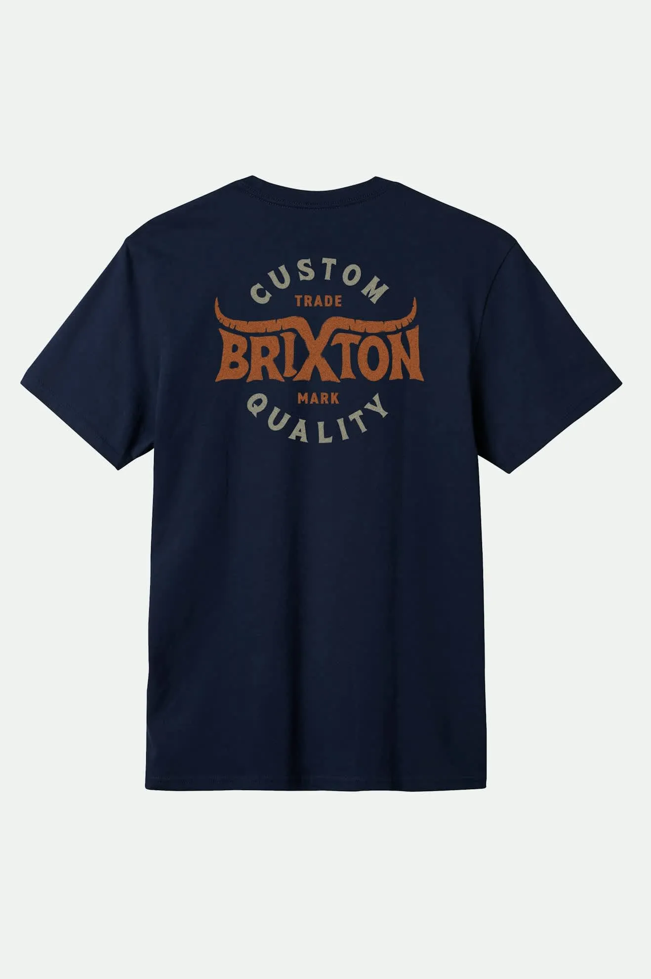 Gibson S/S Standard T-Shirt - Washed Navy Worn Wash Brixton